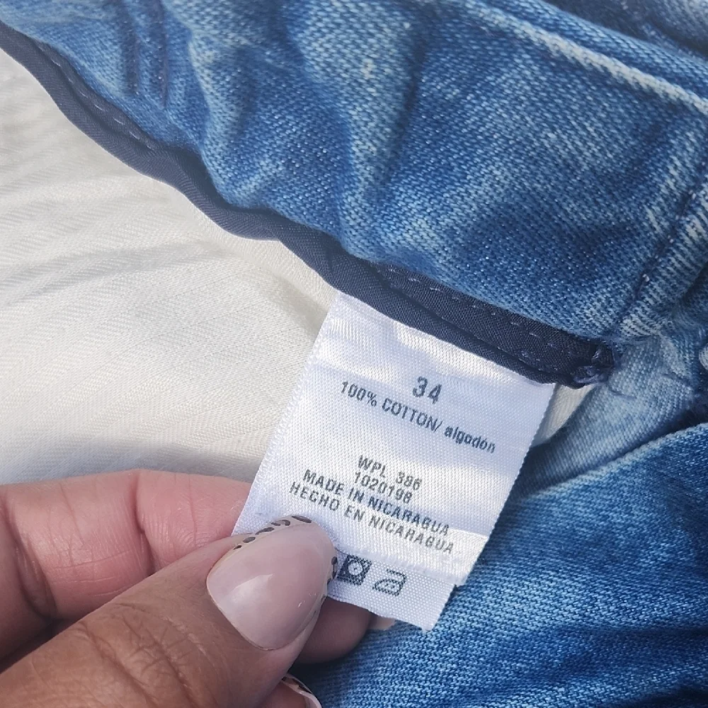 Haggar Blue Jean Vintage Shorts Relaxed Fit Pleated Front